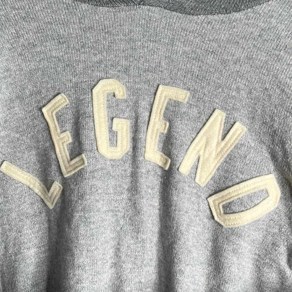 Gap Kids Boys Gray Hooded Sweater With Legend on Front Size XXL (13-14)